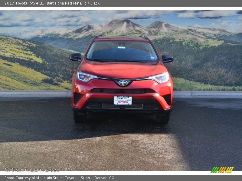 Barcelona Red Metallic / Black 2017 Toyota RAV4 LE