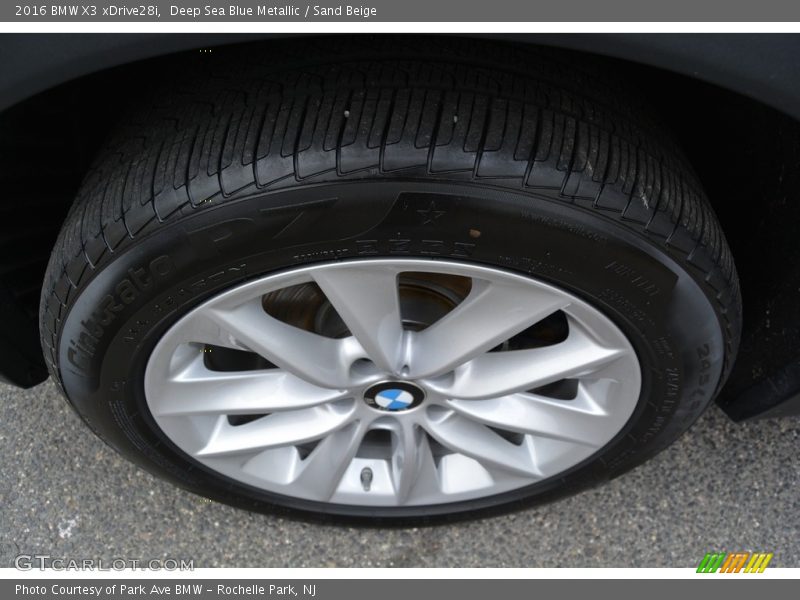Deep Sea Blue Metallic / Sand Beige 2016 BMW X3 xDrive28i