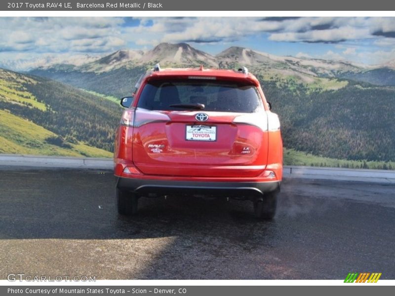 Barcelona Red Metallic / Black 2017 Toyota RAV4 LE
