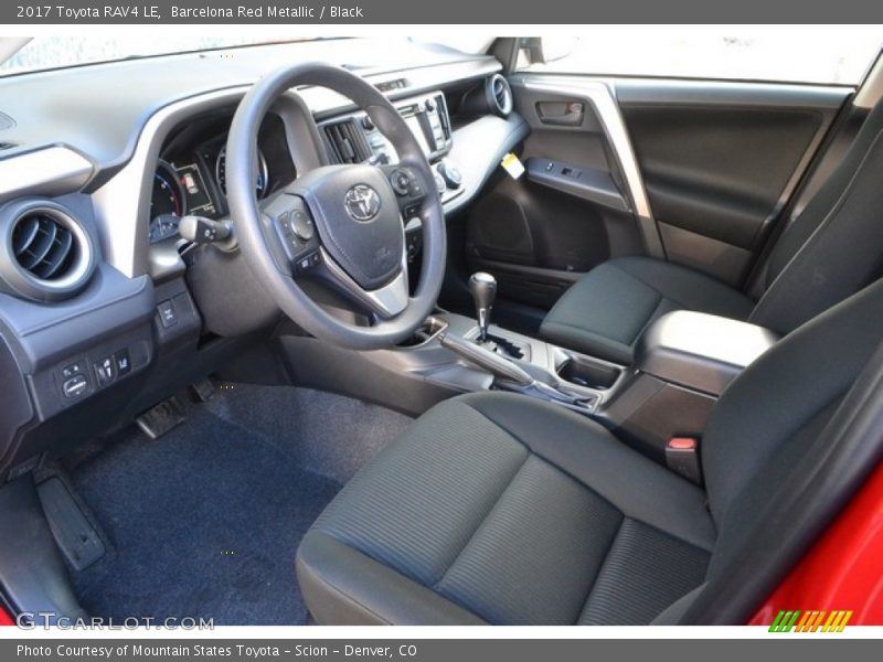 Barcelona Red Metallic / Black 2017 Toyota RAV4 LE