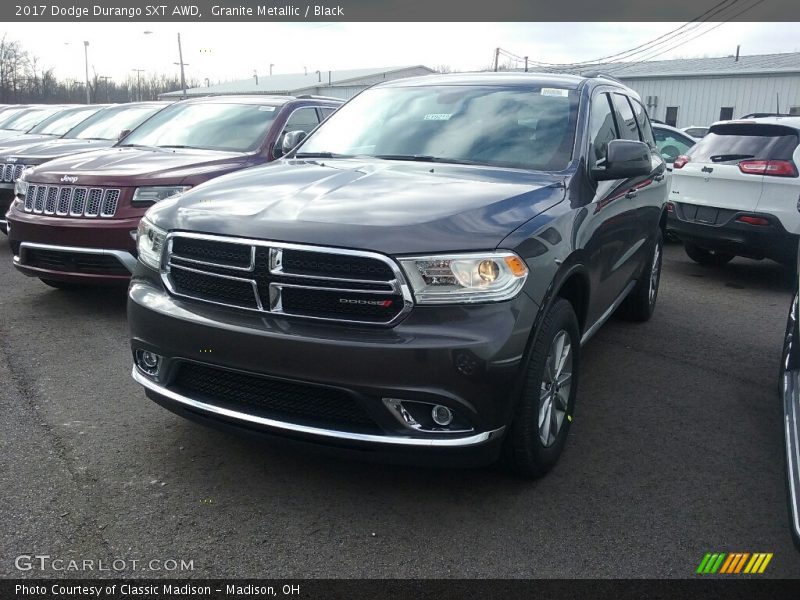 Granite Metallic / Black 2017 Dodge Durango SXT AWD
