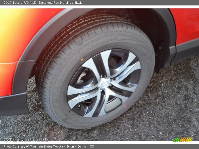 Barcelona Red Metallic / Black 2017 Toyota RAV4 LE