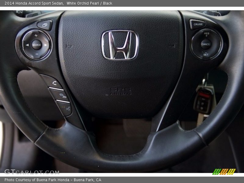 White Orchid Pearl / Black 2014 Honda Accord Sport Sedan