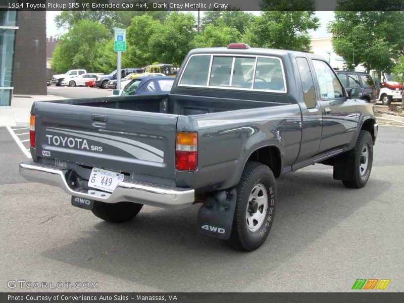 Dark Gray Metallic / Gray 1994 Toyota Pickup SR5 V6 Extended Cab 4x4