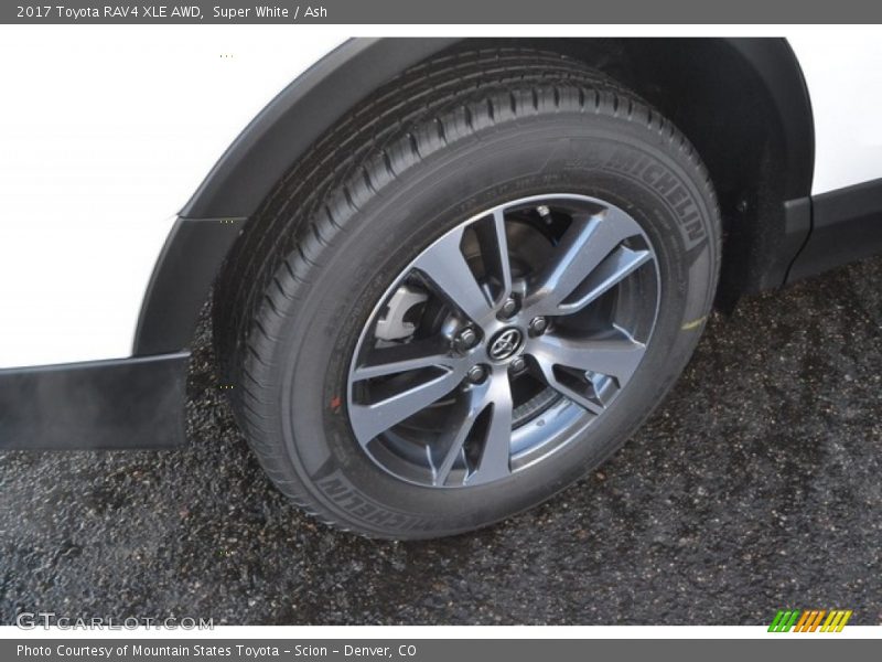 Super White / Ash 2017 Toyota RAV4 XLE AWD