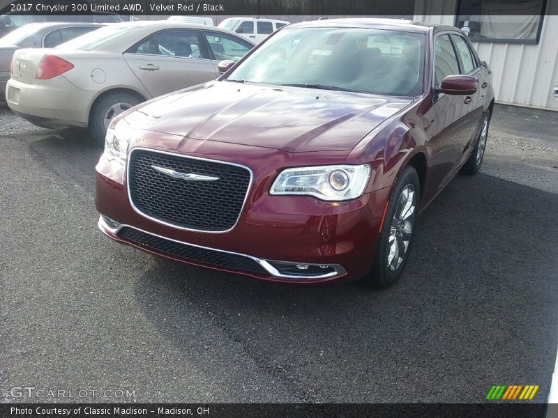 Velvet Red / Black 2017 Chrysler 300 Limited AWD