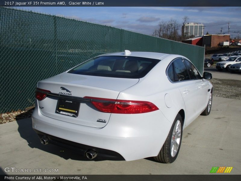 Glacier White / Latte 2017 Jaguar XF 35t Premium AWD