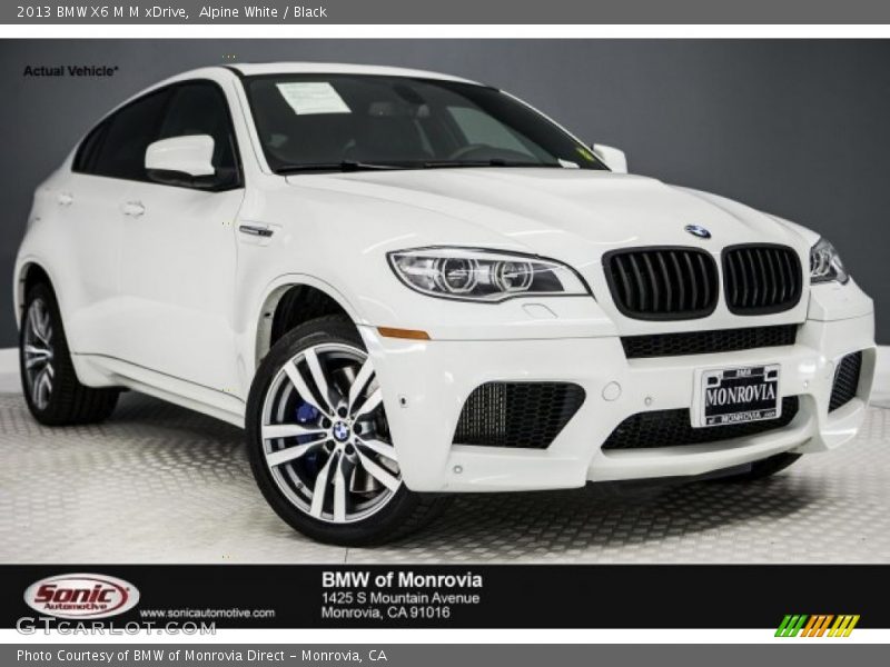 Alpine White / Black 2013 BMW X6 M M xDrive