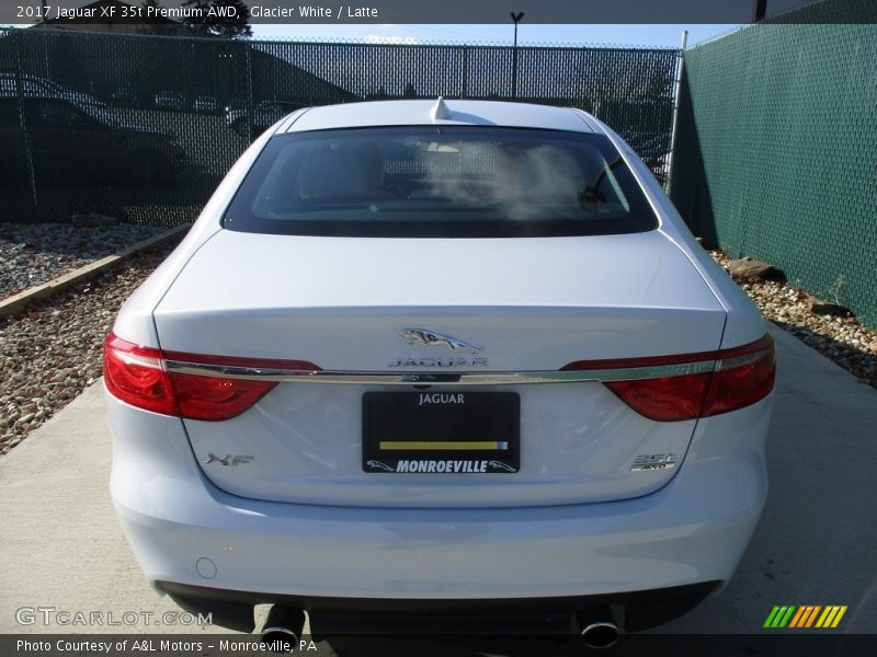 Glacier White / Latte 2017 Jaguar XF 35t Premium AWD