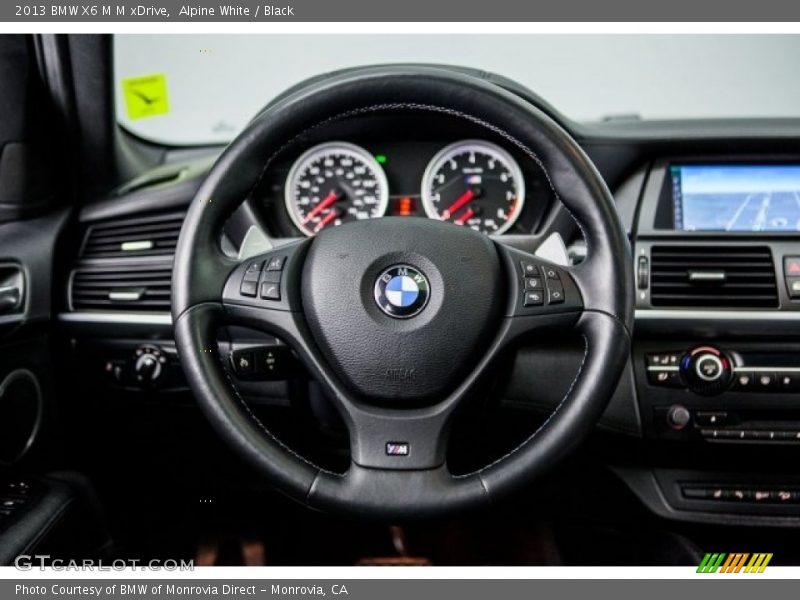 Alpine White / Black 2013 BMW X6 M M xDrive