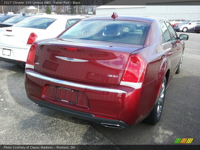 Velvet Red / Black 2017 Chrysler 300 Limited AWD