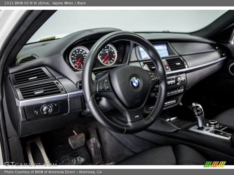 Alpine White / Black 2013 BMW X6 M M xDrive