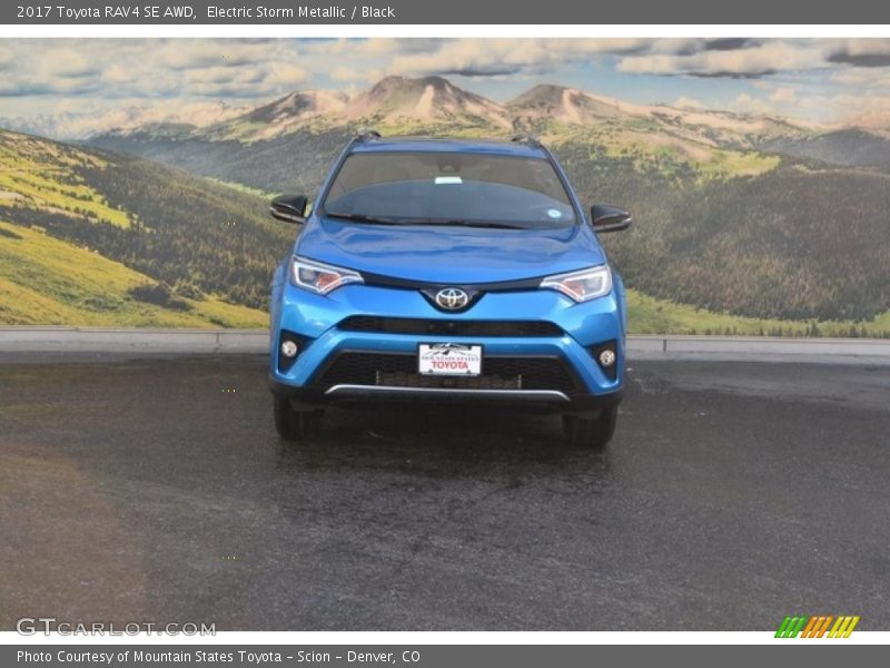 Electric Storm Metallic / Black 2017 Toyota RAV4 SE AWD