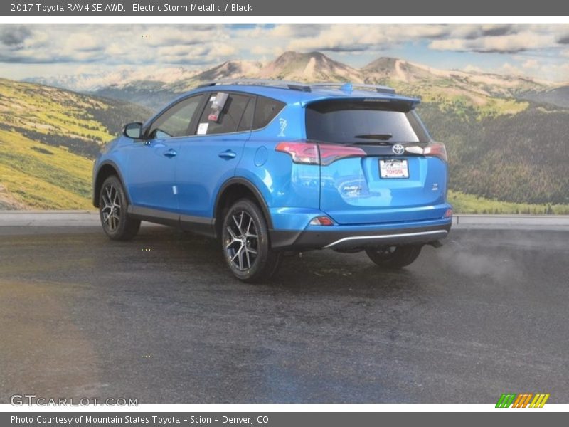 Electric Storm Metallic / Black 2017 Toyota RAV4 SE AWD