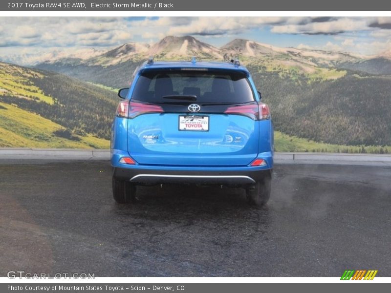 Electric Storm Metallic / Black 2017 Toyota RAV4 SE AWD