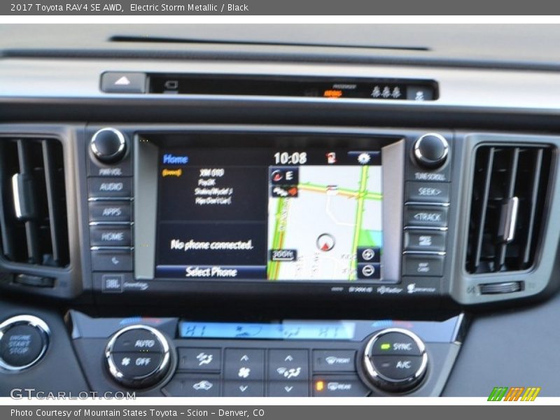 Electric Storm Metallic / Black 2017 Toyota RAV4 SE AWD