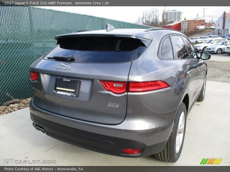 Ammonite Grey / Jet 2017 Jaguar F-PACE 20d AWD Premium