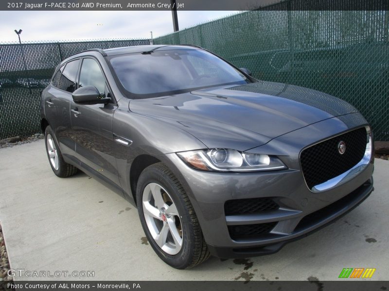 Ammonite Grey / Jet 2017 Jaguar F-PACE 20d AWD Premium