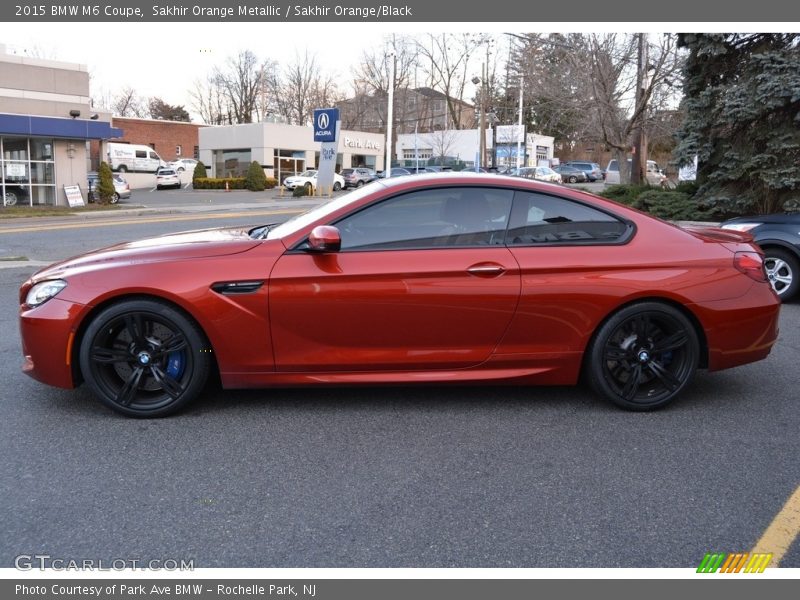 Sakhir Orange Metallic / Sakhir Orange/Black 2015 BMW M6 Coupe