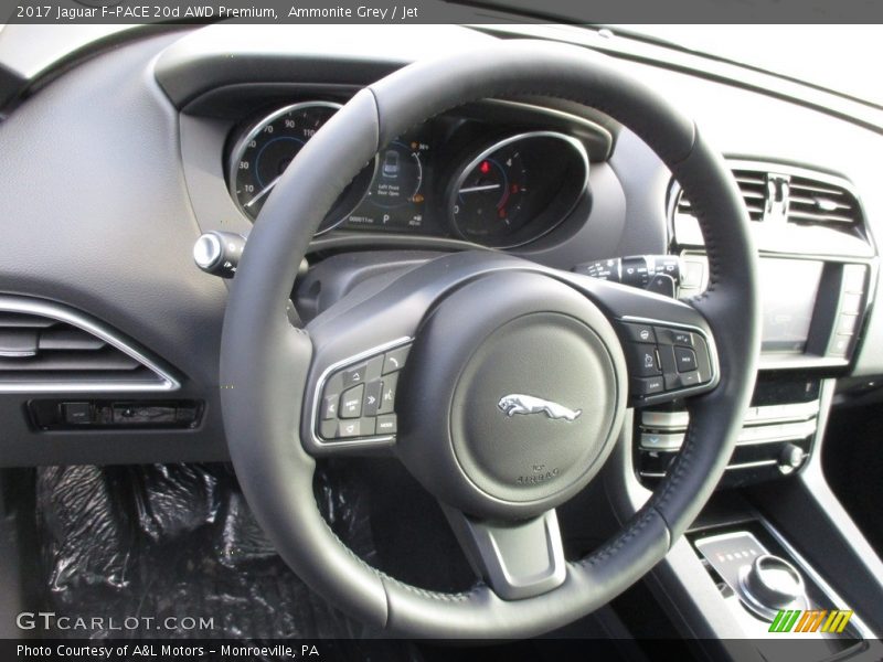 Ammonite Grey / Jet 2017 Jaguar F-PACE 20d AWD Premium