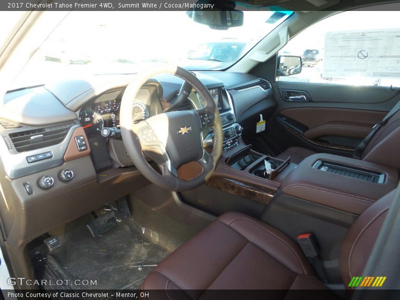 Front Seat of 2017 Tahoe Premier 4WD
