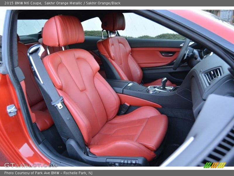 Sakhir Orange Metallic / Sakhir Orange/Black 2015 BMW M6 Coupe