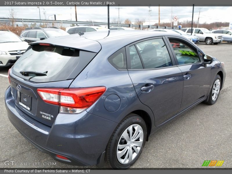 Carbide Gray Metallic / Black 2017 Subaru Impreza 2.0i 5-Door