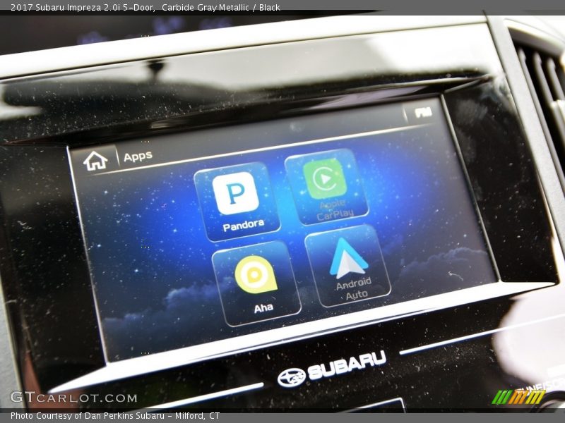 Carbide Gray Metallic / Black 2017 Subaru Impreza 2.0i 5-Door