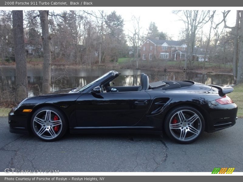 Black / Black 2008 Porsche 911 Turbo Cabriolet