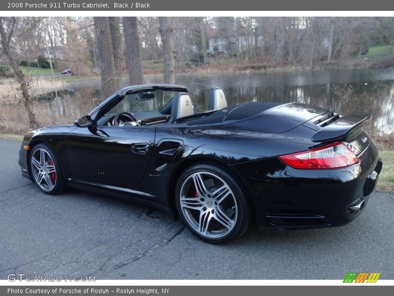 Black / Black 2008 Porsche 911 Turbo Cabriolet