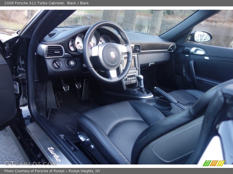 Black / Black 2008 Porsche 911 Turbo Cabriolet
