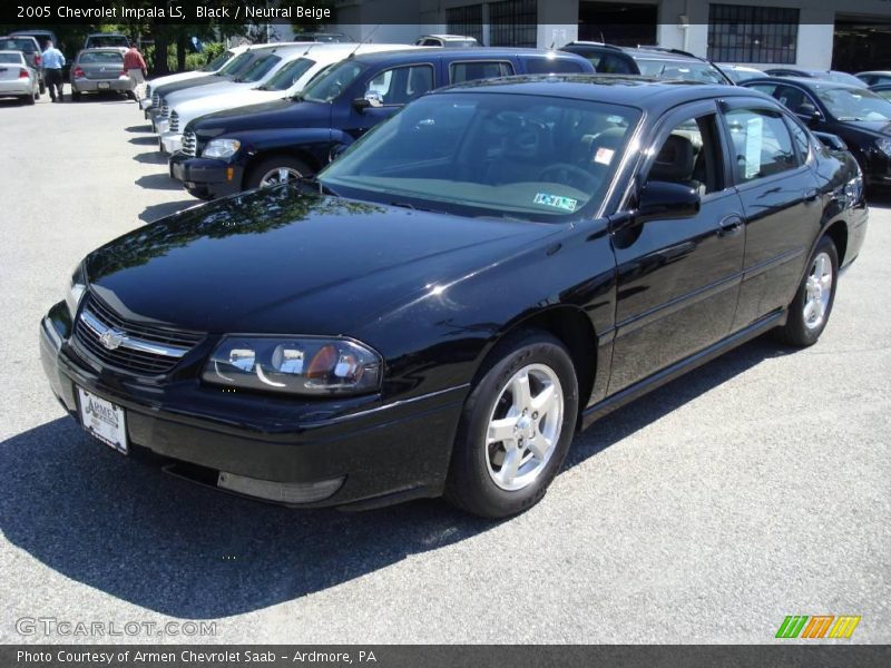 Black / Neutral Beige 2005 Chevrolet Impala LS