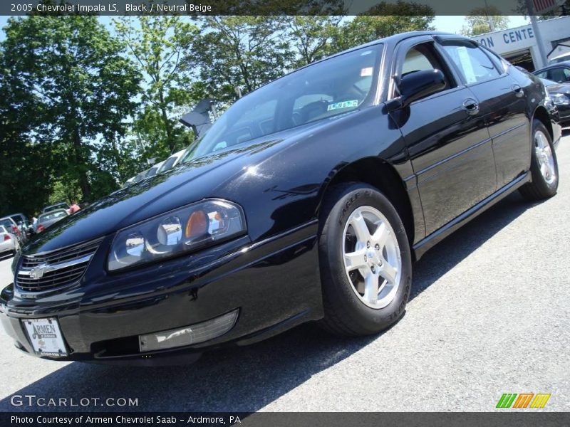 Black / Neutral Beige 2005 Chevrolet Impala LS