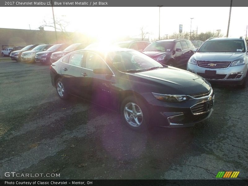 Blue Velvet Metallic / Jet Black 2017 Chevrolet Malibu LS