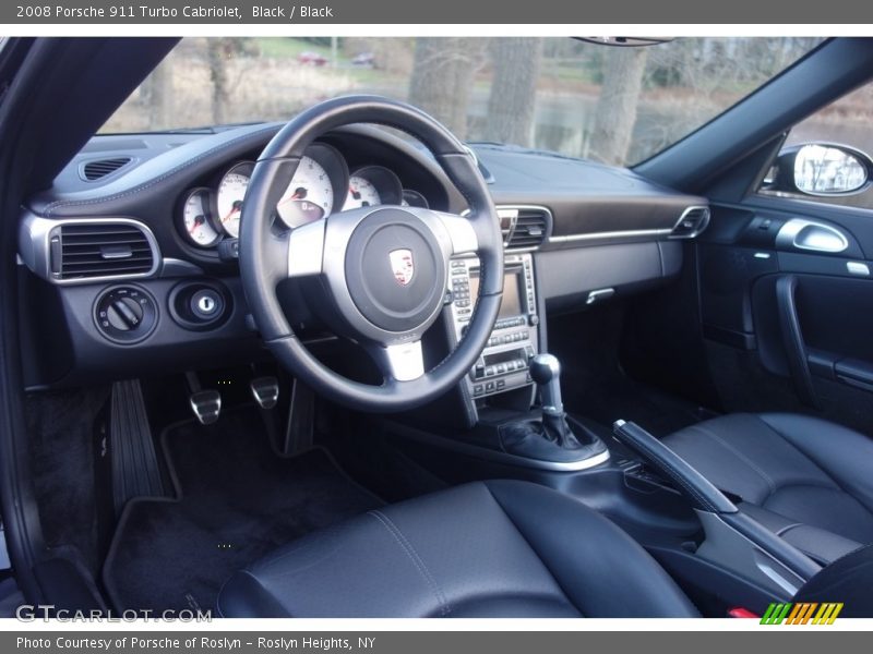 Black / Black 2008 Porsche 911 Turbo Cabriolet