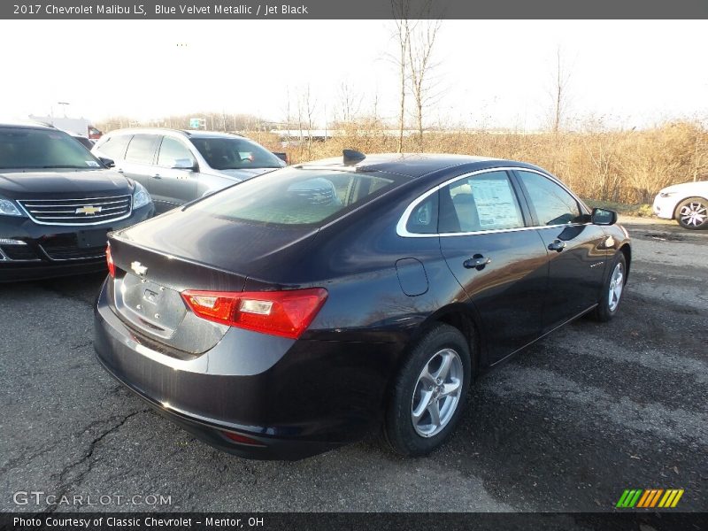Blue Velvet Metallic / Jet Black 2017 Chevrolet Malibu LS