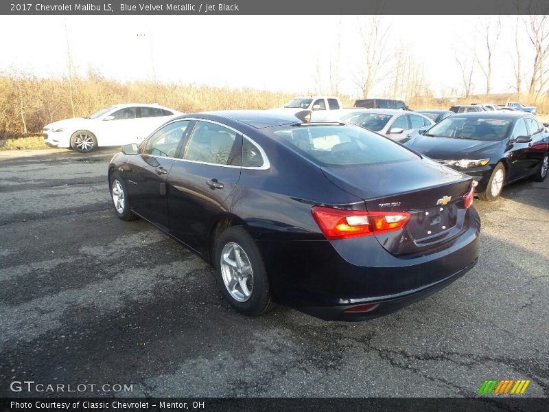 Blue Velvet Metallic / Jet Black 2017 Chevrolet Malibu LS