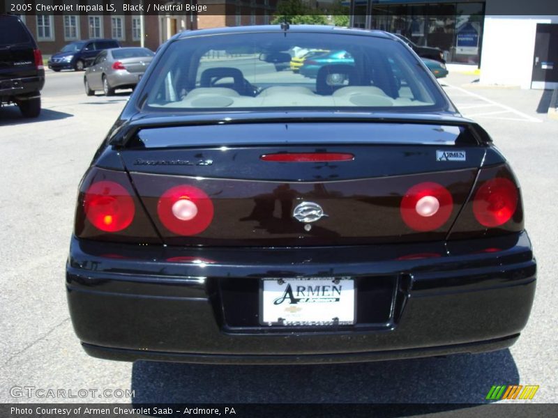 Black / Neutral Beige 2005 Chevrolet Impala LS