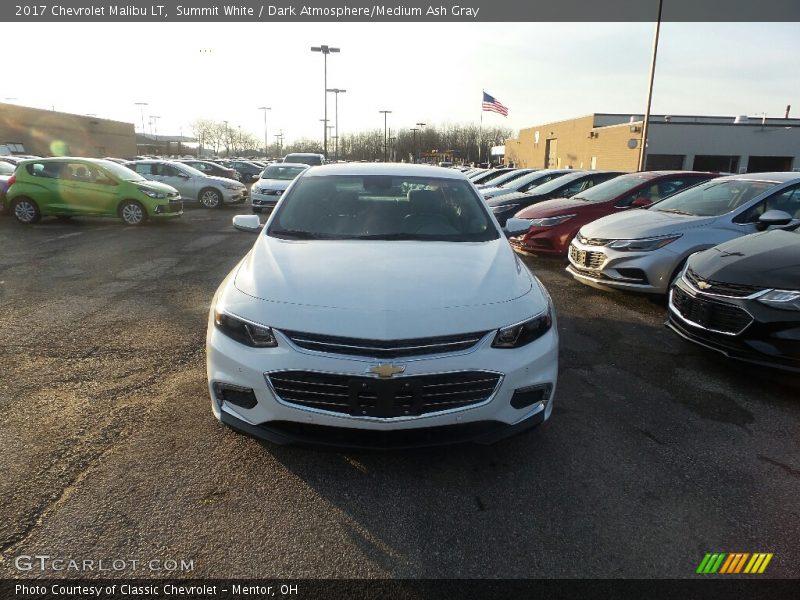 Summit White / Dark Atmosphere/Medium Ash Gray 2017 Chevrolet Malibu LT