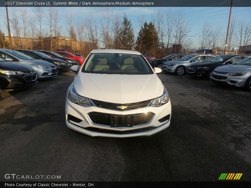 Summit White / Dark Atmosphere/Medium Atmosphere 2017 Chevrolet Cruze LS