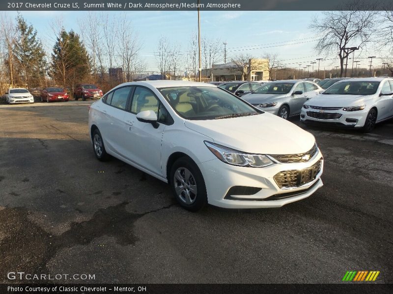 Summit White / Dark Atmosphere/Medium Atmosphere 2017 Chevrolet Cruze LS