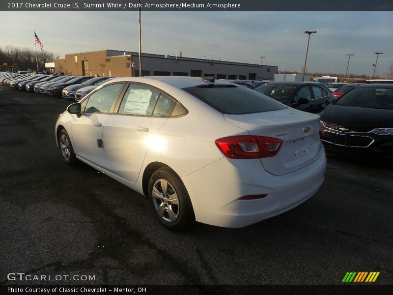Summit White / Dark Atmosphere/Medium Atmosphere 2017 Chevrolet Cruze LS