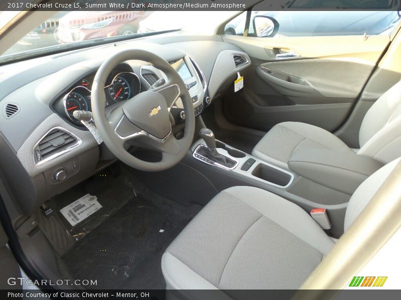 Summit White / Dark Atmosphere/Medium Atmosphere 2017 Chevrolet Cruze LS