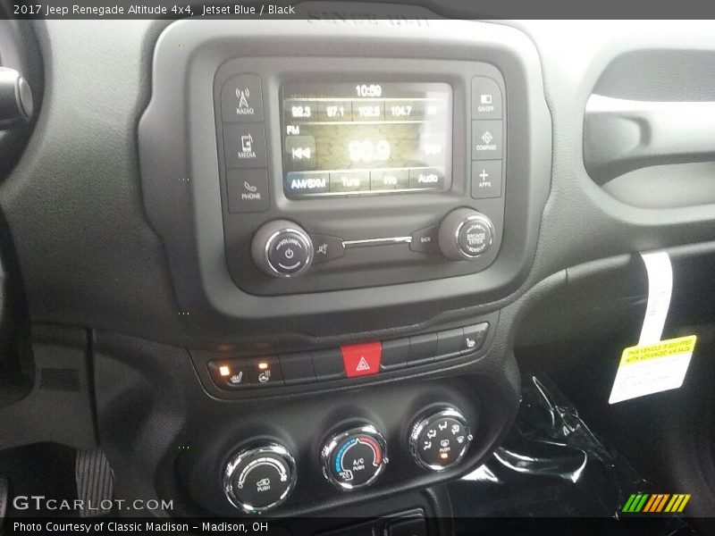 Jetset Blue / Black 2017 Jeep Renegade Altitude 4x4