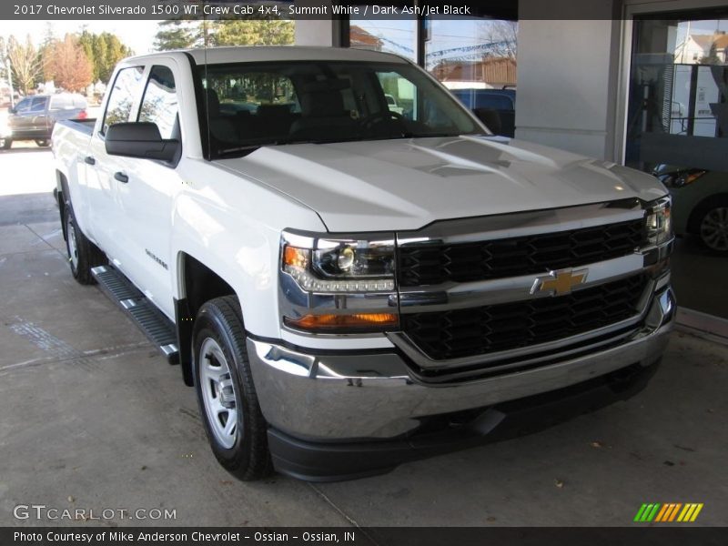 Summit White / Dark Ash/Jet Black 2017 Chevrolet Silverado 1500 WT Crew Cab 4x4