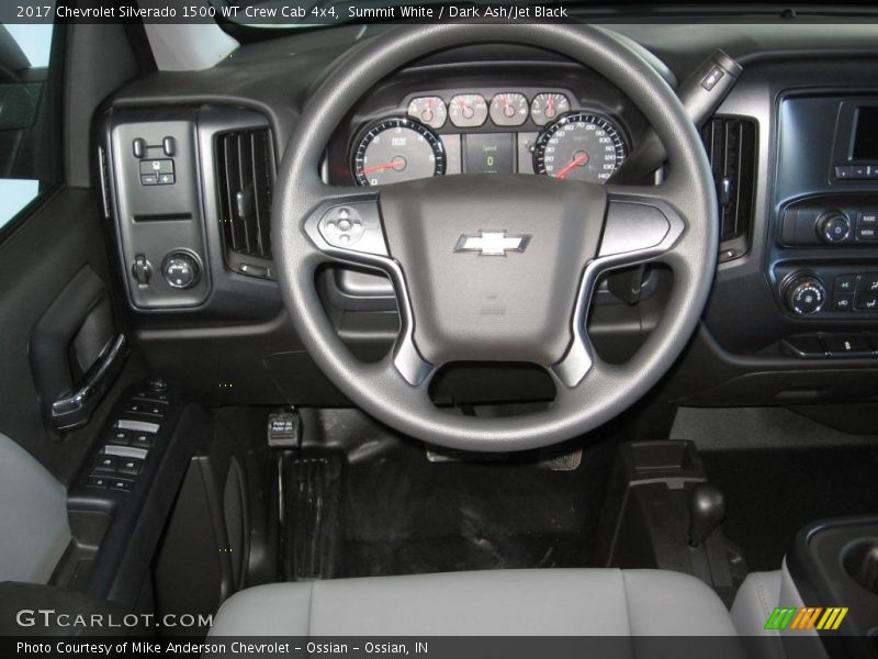 Summit White / Dark Ash/Jet Black 2017 Chevrolet Silverado 1500 WT Crew Cab 4x4