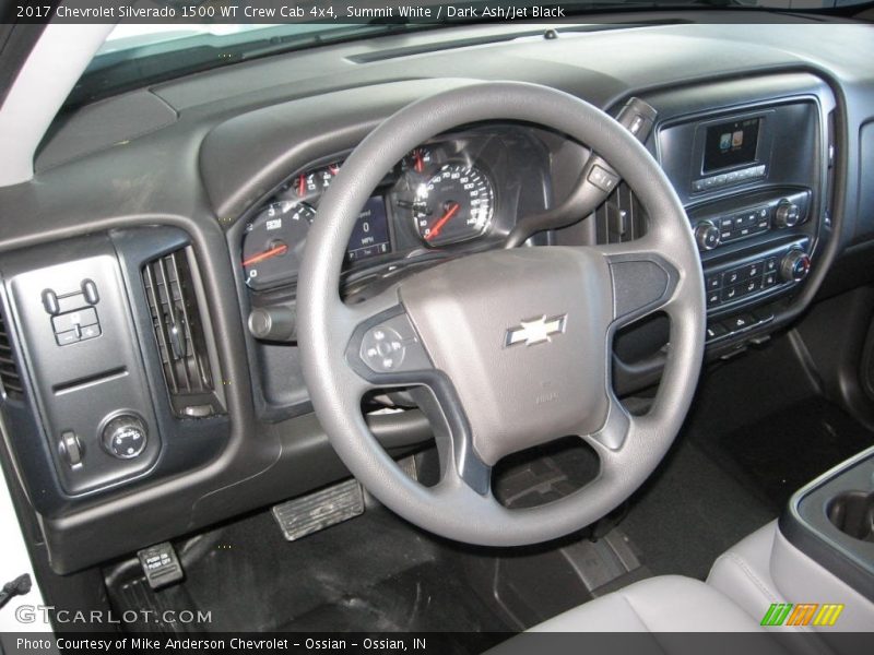 Summit White / Dark Ash/Jet Black 2017 Chevrolet Silverado 1500 WT Crew Cab 4x4