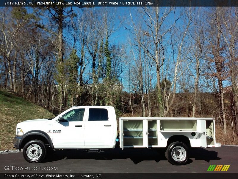 Bright White / Black/Diesel Gray 2017 Ram 5500 Tradesman Crew Cab 4x4 Chassis
