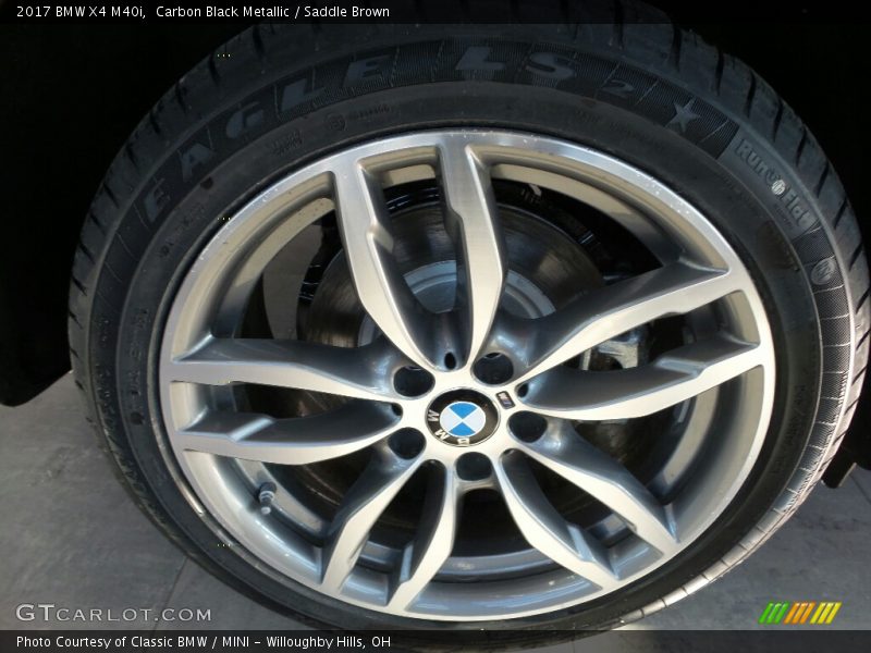 Carbon Black Metallic / Saddle Brown 2017 BMW X4 M40i