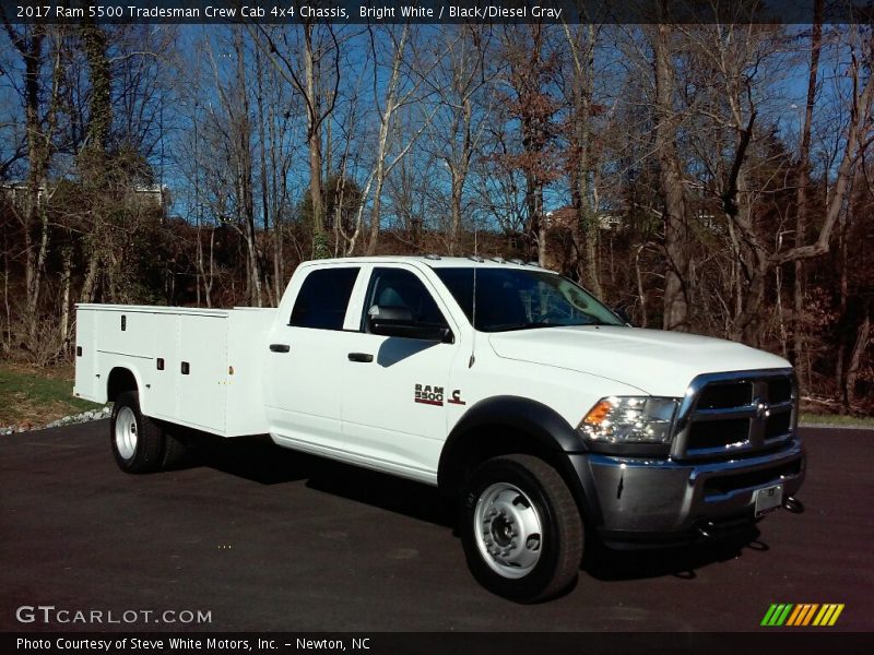 Bright White / Black/Diesel Gray 2017 Ram 5500 Tradesman Crew Cab 4x4 Chassis